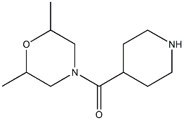 2,6-DIMETHYL-4-(PIPERIDIN-4-YLCARBONYL)MORPHOLINE Struktur