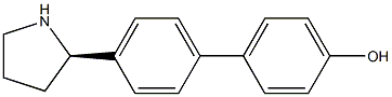 4-[4-((2R)PYRROLIDIN-2-YL)PHENYL]PHENOL Struktur