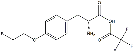 (2R)-O-(2'-FLUOROETHYL)-D-TYROSINE, TRIFLUOROACETATE Struktur