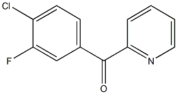 2-(4-CHLORO-3-FLUOROBENZOYL)PYRIDINE Struktur