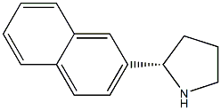 (2S)-2-(2-NAPHTHYL)PYRROLIDINE Struktur