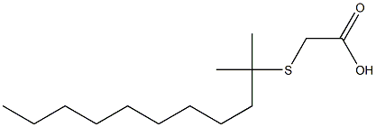 S-TERT-DODECYLTHIOGLYCOLIC ACID Struktur