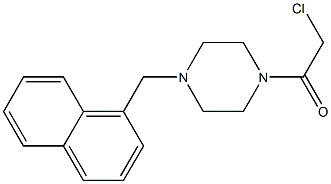 1-(CHLOROACETYL)-4-(1-NAPHTHYLMETHYL)PIPERAZINE Struktur