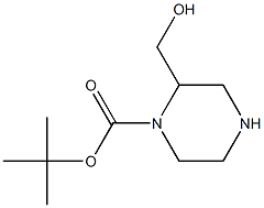 2-HYDROXYMETHYL-PIPERAZINE-1-CARBOXYLIC ACID TERT-BUTYL ESTER Struktur