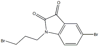 5-BROMO-1-(3-BROMOPROPYL)-1H-INDOLE-2,3-DIONE Struktur