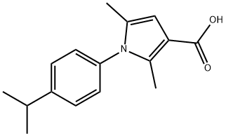 1-(4-ISOPROPYLPHENYL)-2,5-DIMETHYL-1H-PYRROLE-3-CARBOXYLIC ACID Struktur