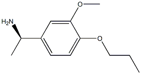 (1R)-1-(3-METHOXY-4-PROPOXYPHENYL)ETHYLAMINE Struktur