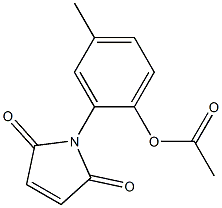 2-(2,5-DIOXO-2,5-DIHYDRO-1H-PYRROL-1-YL)-4-METHYLPHENYL ACETATE Struktur