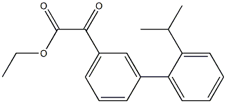 ETHYL 3-(2-ISOPROPYLPHENYL)BENZOYLFORMATE Struktur