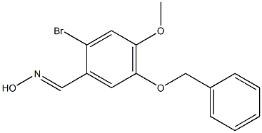 5-BENZYLOXY-2-BROMO-4-METHOXYBENZALDEHYDE OXIME Struktur