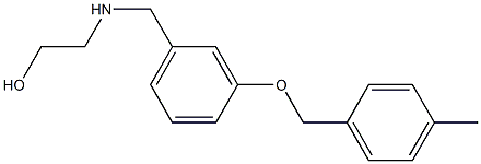 2-((3-((4-METHYLBENZYL)OXY)BENZYL)AMINO)ETHANOL Struktur