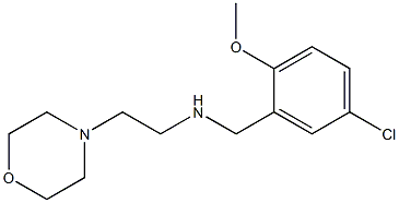 N-(5-CHLORO-2-METHOXYBENZYL)-2-MORPHOLIN-4-YLETHANAMINE Struktur