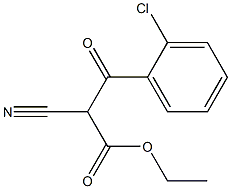 3-(2-CHLORO-PHENYL)-2-CYANO-3-OXO-PROPIONIC ACID ETHYL ESTER Struktur