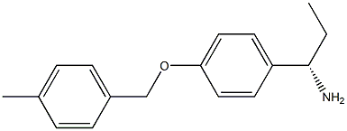 (1S)-1-(4-[(4-METHYLPHENYL)METHOXY]PHENYL)PROPYLAMINE Struktur