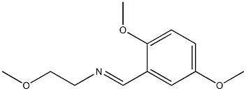 (2,5-DIMETHOXYBENZYLIDENE)-(2-METHOXYETHYL)AMINE Struktur