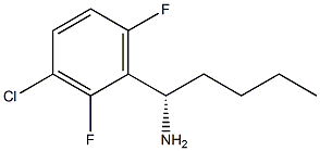 (1S)-1-(3-CHLORO-2,6-DIFLUOROPHENYL)PENTYLAMINE Struktur