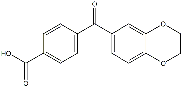 4-[3,4-(ETHYLENEDIOXY)BENZOYL]BENZOIC ACID Struktur