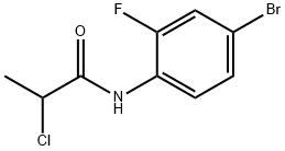 N-(4-BROMO-2-FLUOROPHENYL)-2-CHLOROPROPANAMIDE Struktur