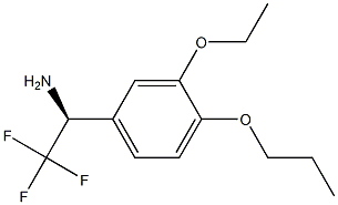 (1S)-1-(3-ETHOXY-4-PROPOXYPHENYL)-2,2,2-TRIFLUOROETHYLAMINE Struktur