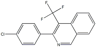 3-(4-CHLOROPHENYL)-4-TRIFLUOROMETHYLISOQUINOLINE Struktur