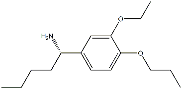 (1S)-1-(3-ETHOXY-4-PROPOXYPHENYL)PENTYLAMINE Struktur