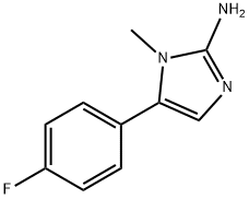 5-(4-FLUORO-PHENYL)-1-METHYL-1H-IMIDAZOL-2-YLAMINE Struktur