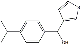 4-ISOPROPYLPHENYL-(3-THIENYL)METHANOL Struktur