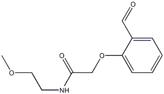 2-(2-FORMYLPHENOXY)-N-(2-METHOXYETHYL)ACETAMIDE Struktur