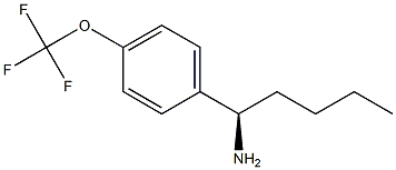 (1R)-1-[4-(TRIFLUOROMETHOXY)PHENYL]PENTYLAMINE Struktur