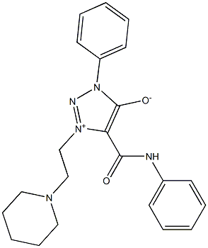 5-(ANILINOCARBONYL)-3-PHENYL-1-[2-(1-PIPERIDINYL)ETHYL]-3H-1,2,3-TRIAZOL-1-IUM-4-OLATE Struktur