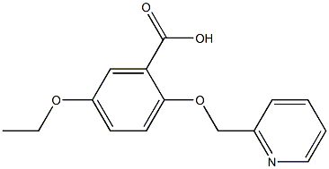 5-ETHOXY-2-(PYRIDIN-2-YLMETHOXY)BENZOIC ACID Struktur