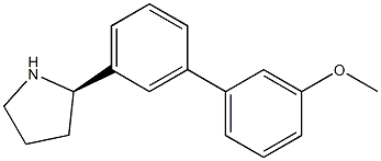 1-[3-((2R)PYRROLIDIN-2-YL)PHENYL]-3-METHOXYBENZENE Struktur