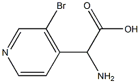 AMINO-(3-BROMO-PYRIDIN-4-YL)-ACETIC ACID Struktur