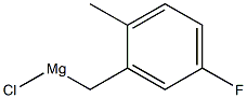 5-FLUORO-2-METHYLBENZYLMAGNESIUM CHLORIDE Struktur