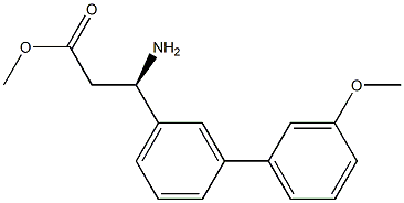 METHYL (3R)-3-AMINO-3-[3-(3-METHOXYPHENYL)PHENYL]PROPANOATE Struktur