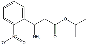 ISOPROPYL 3-AMINO-3-(2-NITROPHENYL)PROPANOATE Struktur