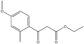 ETHYL (4-METHOXY-2-METHYLBENZOYL)ACETATE Struktur