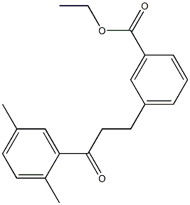 3-(3-CARBOETHOXYPHENYL)-2',5'-DIMETHYLPROPIOPHENONE Struktur