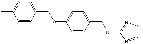 N-(4-((4-METHYLBENZYL)OXY)BENZYL)-2H-TETRAZOL-5-AMINE Struktur