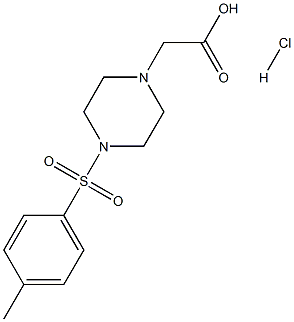 [4-(TOLUENE-4-SULFONYL)-PIPERAZIN-1-YL]-ACETIC ACID HYDROCHLORIDE Struktur