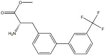 METHYL (2S)-2-AMINO-3-(3-[3-(TRIFLUOROMETHYL)PHENYL]PHENYL)PROPANOATE Struktur