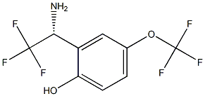 2-((1R)-1-AMINO-2,2,2-TRIFLUOROETHYL)-4-(TRIFLUOROMETHOXY)PHENOL Struktur