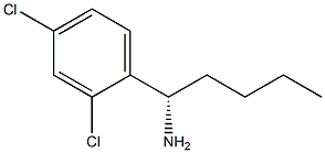 (1S)-1-(2,4-DICHLOROPHENYL)PENTYLAMINE Struktur