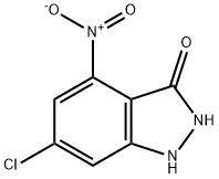 6-CHLORO-3-HYDROXY-4-NITROINDAZOLE Struktur