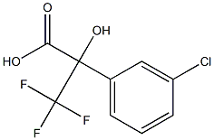 2-(3-CHLOROPHENYL)-3,3,3-TRIFLUORO-2-HYDROXYPROPIONIC ACID Struktur