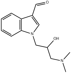 1-(3-DIMETHYLAMINO-2-HYDROXY-PROPYL)-1H-INDOLE-3-CARBALDEHYDE Struktur