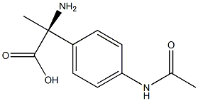 (2S)-2-[4-(ACETYLAMINO)PHENYL]-2-AMINOPROPANOIC ACID Struktur