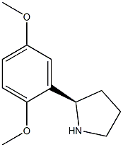 (R)-2-(2,5-DIMETHOXYPHENYL)PYRROLIDINE Struktur