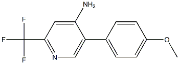 4-AMINO-5-[4-(METHOXY)PHENYL]-2-(TRIFLUOROMETHYL)PYRIDINE Struktur