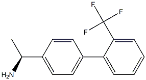 (1S)-1-(4-[2-(TRIFLUOROMETHYL)PHENYL]PHENYL)ETHYLAMINE Struktur